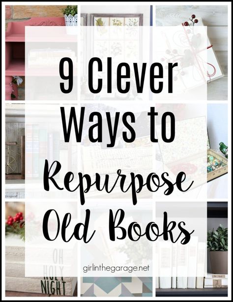 Diy Old Books, Re Purpose, Old Book Crafts, Book Crafts Diy, Buch Design, Book Tree, Easy Books, Book Page Crafts, Upcycle Books