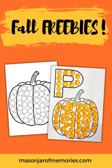 FREE Fall Pumpkin Dot Marker or Bingo Dauber Printable for Preschoolers. Pumpkin Dot Marker Printable, Pumpkin Color Matching Preschool, Fall Roll And Color Free, Pumpkin Games For Toddlers, Pumpkin Dot Art, Fall Dot Marker Printables Free, 5 Little Pumpkins Craft, Pumpkin Preschool Activities, Jar Of Memories