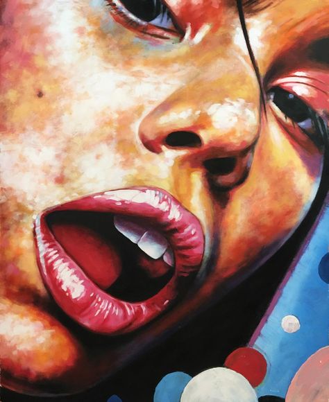 Thomas Saliot, Close Up Art, Wild Hair Color, Up Painting, Close Up Faces, Gcse Art Sketchbook, Photography Genres, Fine Art Painting Oil, Oil Painting For Sale