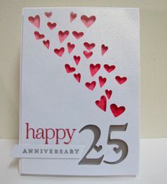 anniversary cards for parents ideas - Google Search                                                                                                                                                     More Cricut Anniversary Card, Anniversary Card For Parents, Diy Anniversary Gifts For Him, Happy 25th Anniversary, Diy Anniversary Gift, Anniversary Cards Handmade, Homemade Anniversary Gifts, Anniversary Cards For Husband, Diy Wedding Gifts