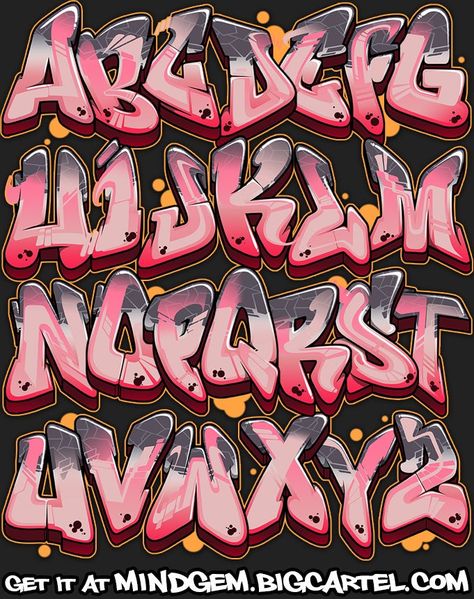 Graffiti Alphabet Styles, Alphabet Graffiti, Graffiti Fonts, Alfabet Font, Graffiti Lettering Alphabet, Graffiti Art Letters, Graffiti Logo, Graffiti Words, Graffiti Lettering Fonts