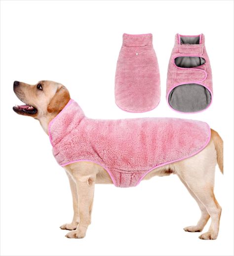 MALIER REVERSIBLE WEATHER COATS DOG CLOTHES WINDPROOF Dog Clothes Patterns Sewing, Big Dog Clothes, Dog Jackets Winter, Dog Cold, Cold Weather Dogs, Snow Dog, Dog Clothes Diy, Dog Winter, Dog Winter Clothes