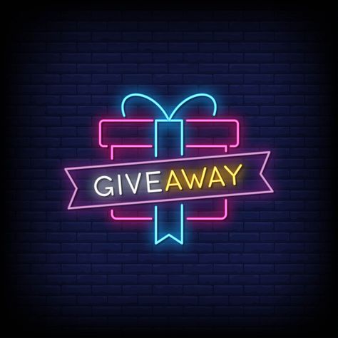 Giveaway Graphic, Logo Online Shop, Neon Quotes, Modern Hand Lettering, Poster Template Design, Custom Neon Lights, Neon Wallpaper, Banner Template Design, Neon Light Signs