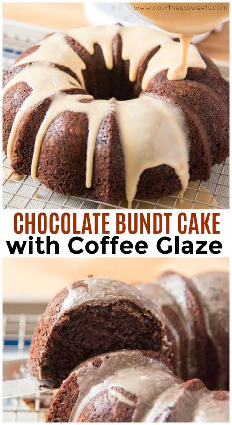 Cake With Coffee, Best Cake Ever, Chocolate Bundt, Chocolate Bundt Cake, Glazed Donut, Salty Cake, Sweet Coffee, Gateaux Cake, Bundt Cakes Recipes