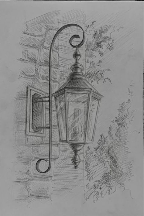 Sketchbook Art Inspiration Nature, Cool Sketch Ideas Creativity Nature, Pencil Art Drawings Nature, Pencil Art Drawings Creative Inspiration, Streetlight Drawing, Pencil Art Drawings Sketches Creative, Pencil Sketches Creative Inspiration, Sketchbook Art Inspiration Pencil, Nature Drawings Simple Sketch