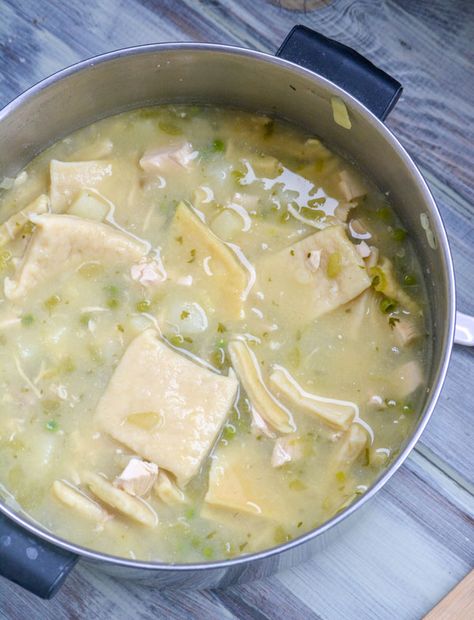 Pennsylvania Dutch Chicken Pot Pie Chicken And Frozen Dumplings, The Best Chicken And Dumplings, Best Chicken And Dumplings, Pennsylvania Dutch Recipes, Instant Pot Freezer Meals, Chicken Dumplings Recipe, Crockpot Chicken And Dumplings, Dumpling Dough, Frozen Dumplings