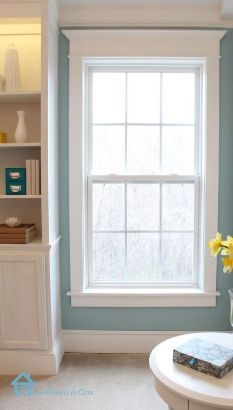 Colonial Windows, Diy Window Trim, Interior Window Trim, Traditional Windows, House Trim, Window Trim Exterior, Window Molding, Interior Windows, Diy Window