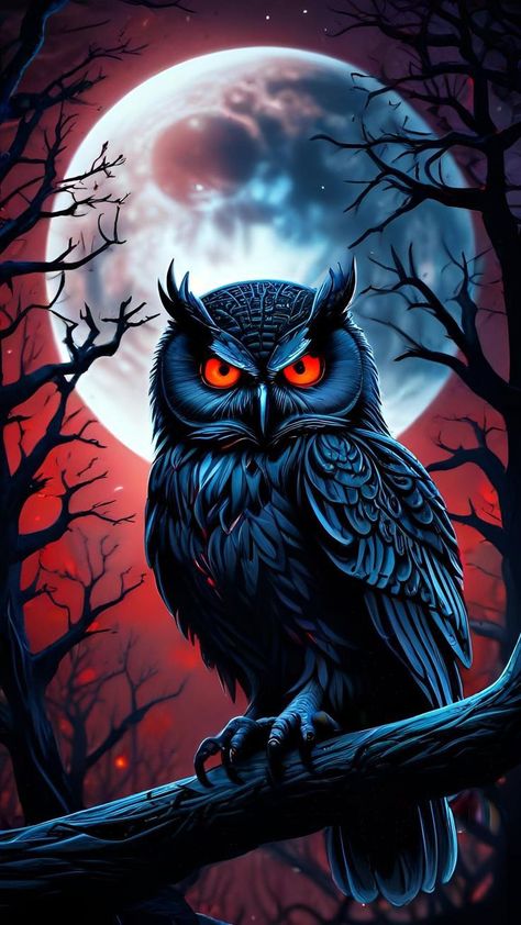 Click on Image and join Our Telegram for latest hd wallpaper ♥️♥️♥️ Scary Animals Wallpaper, Scary Phone Wallpaper, Owl Phone Wallpaper, Scary Wallpapers, Owl Wallpaper Iphone, Scary Owl, Owl Background, Owl Tattoo Drawings, Owls Wallpaper