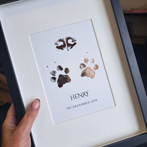 Paw print art diy