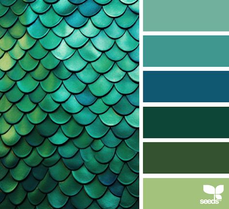 Design Seeds: Mermaid Palette Mermaid Colour Palette, Aquatic Color Palette, Mermaid Color Palette, Mermaid Colours, Mermaid Palette, Inspiration Color Palettes, Mermaid Colors, Victorian Jacket, Mermaid Green