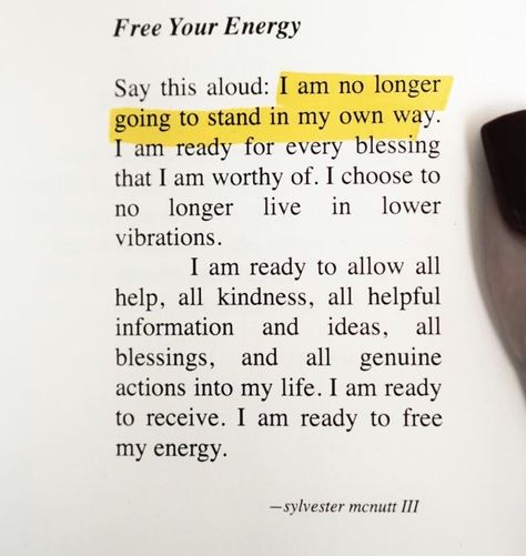 Energy Healing Spirituality, Free Yourself, Self Healing Quotes, Writing Therapy, Daily Positive Affirmations, Positive Self Affirmations, Manifestation Affirmations, New Energy, Self Quotes