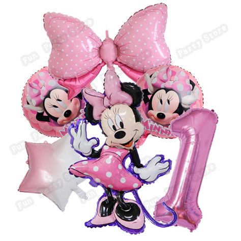 1set Disney Minnie Mouse Theme Girl Birthday Party Decor Kids Pink Ballon 1 2 3 4 5 6 7st Baby Shower Supplies Kids Toy Globos - Ballons & Accessories - AliExpress Minnie Mouse Theme, Fishing Party, Baby Shower Supplies, Birthday Party Decor, Thanksgiving Parties, Girl Birthday Party, Halloween Wedding, Mickey Minnie Mouse, Child Day