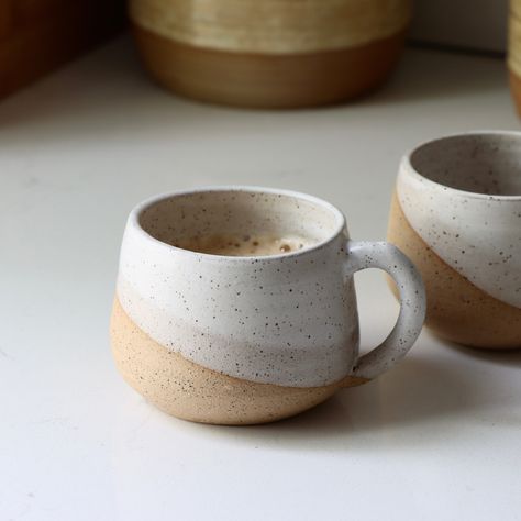 Round Espresso Mug | Holistic Habitat Earthy Pottery Glaze, Glazed Mugs Ceramic Pottery, Espresso Mugs Pottery, Handthrown Mug, Hobbit Mug, Hand Thrown Mugs, Handmade Cups Ceramic Pottery, Slab Built Mug, Pottery Ideas Simple