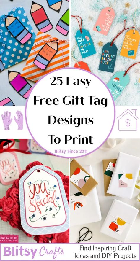 Cute Gift Tags Sayings, Gift Bag Tags Diy, Cricut Tags Templates Free Printable, Tags For Handmade Items Free Printable, To From Gift Tags Free Printables, Coworker Gift Tags Free Printable, How To Make Gift Tags, Homemade Gift Tags Easy Diy, Editable Tags Free Templates