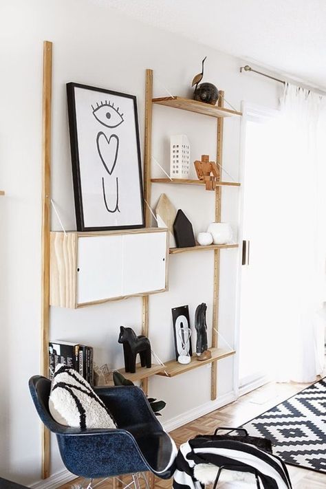 Inventive Ways to Use IKEA's IVAR All Over the House Ikea Svalnas, Diy Living Room Furniture, Modular Cabinets, Ikea Ivar, Best Ikea, Wooden Shelf, Weekend Projects, Ikea Diy, Living Room Diy