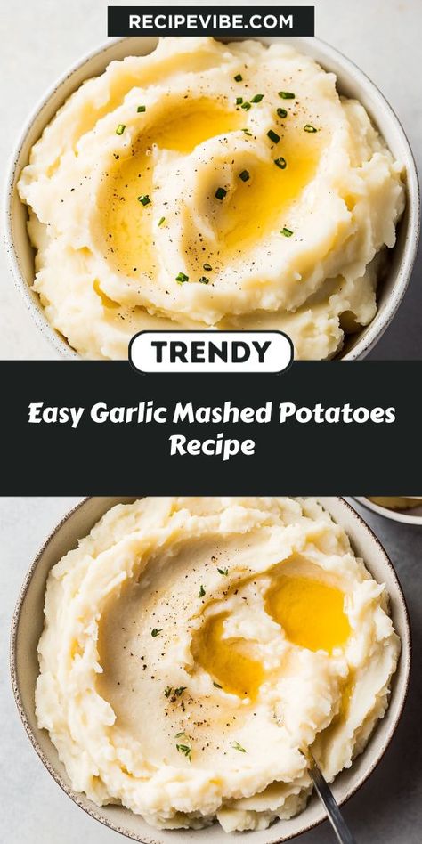 Searching for a quick and delicious mashed potato option? This Easy Garlic Mashed Potatoes Recipe is a must-try for any potato lover! Enjoy a creamy, garlicky delight that’s easy to whip up. Be sure to save it for your next family feast! Easy Garlic Mashed Potatoes, Quick Mashed Potatoes, Creamy Garlic Potatoes, Best Garlic Mashed Potatoes, Garlic Mashed Potatoes Easy, Mashed Potatoes Recipe Easy, Creamy Mashed Potatoes Recipe, Creamy Garlic Mashed Potatoes, Garlic Mashed Potatoes Recipe