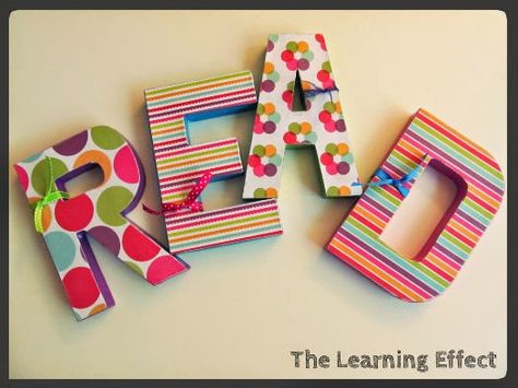 READ Letters for Classroom Library | The Learning Effect Read Letters For Classroom, Letters Tutorial, Books Decoration, Classroom Library Organization, Read Letters, Math And Science, Elementary Library, Upper Elementary Resources, Class Decoration