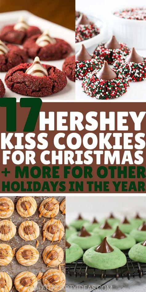 Cookie Blossoms Chocolate Kisses, Hersheys Kiss Recipes, Hersheys Kiss Cookies, Snickerdoodle Macarons, Hershey Kisses Cookies, Thimble Cookies, Thumbprint Cookies Hershey Kiss, Pumpkin Spice Hot Cocoa, Kiss Cookie Recipe