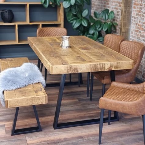 Corner Dining Table, Rustic Dining Tables, Rustic Farmhouse Dining Table, Rustic Dining Room Table, Farmhouse Dining Set, Dining Table Rustic, Industrial Dining Table, Industrial Dining, Live Edge Dining Table