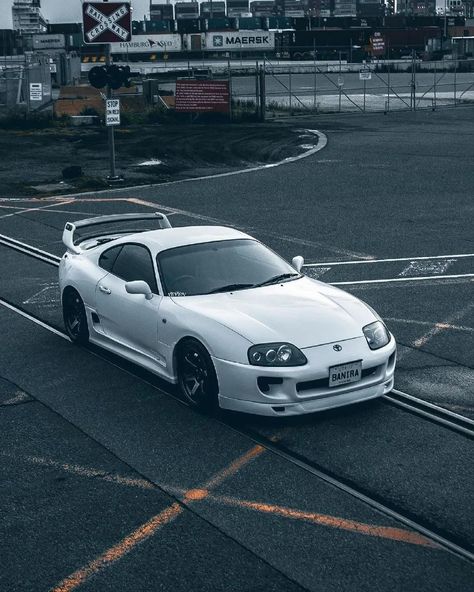 White Toyota Supra, White Supra, Raw Aesthetic, Wallpapers Cars, Car Sport, Supra Mk4, Toyota Supra Mk4, Import Cars, Classy Cars