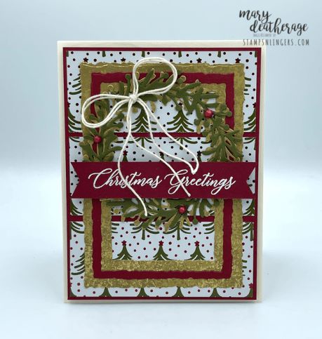 Create Christmas Cards, Pretty Wreath, Weekly Newsletter, Stampin Up Christmas Cards, Card Sentiments, Designer Paper, Christmas D, Stampin Up Christmas, Holiday Paper