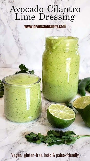 Avocado Cilantro Lime Dressing, Avocado Dressing Recipe, Avocado Cilantro Dressing, Pollo Tropical, Avocado Lime Dressing, Creamy Salad, Avocado Salad Dressing, Vegan Salad Dressing, Creamy Avocado Sauce