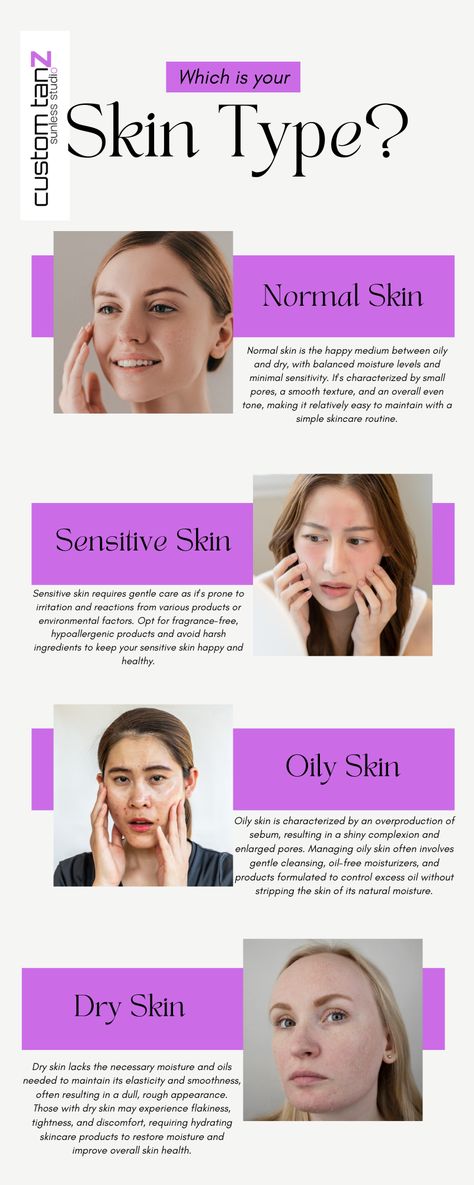 What Is My Skin Type, Spray Tan Salons, Normal Skin Type, Smaller Pores, Combination Skin Type, Simple Skincare Routine, Skin Secrets, Best Skincare Products, St Charles