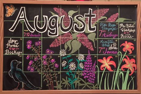 Black Board Ideas Chalkboards, August Chalkboard Art Calendar, August Whiteboard Ideas, August Calendar 2024 Chalkboard, August Chalkboard, August Chalkboard Calendar Ideas, August Chalkboard Art Ideas, August Chalkboard Calendar, August Chalkboard Art