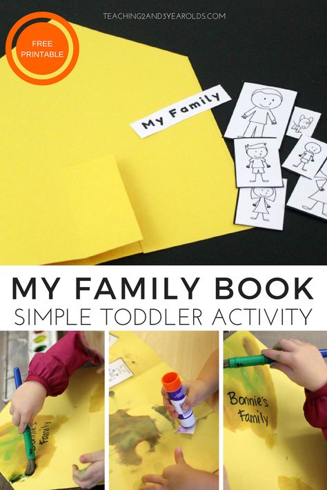 During our family theme we created personal house books that included each member of the family. Free printable included! #toddler #preschool #family #theme #art #printable #age2 #age3 #teaching2and3yearolds All About My Family, Family Crafts Preschool, Preschool Family Theme, Family Activities Preschool, Preschool Family, About My Family, All About Me Preschool, About Me Activities, Family Book