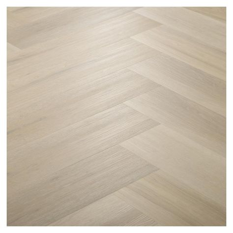 Introduce striking patterns into a home with this herringbone Karndean flooring, which is hardwearing and comes in a neutral oak tone. Kardean Flooring Light Oak, Karndean Herringbone Flooring, Oak Herringbone Floor, Karndean Flooring, Herringbone Floor, White Ash, Engineered Hardwood Flooring, Luxury Vinyl Flooring, Hardwood Flooring