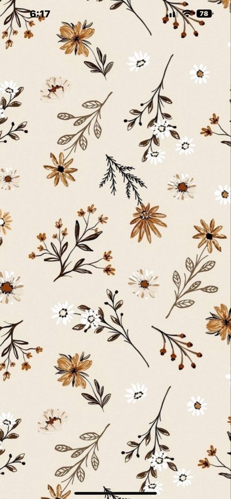 Halloween Flower Background, Fall Simple Wallpaper Aesthetic, Fall Wallpaper Floral, Pretty Minimalist Wallpaper, Fall Floral Aesthetic Wallpaper, Cute Simple Fall Backgrounds, Tan Collage Wallpaper, Fall Boho Background Wallpapers, Phone Backgrounds November