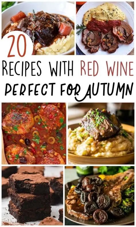 Meals With Red Wine, Recipes That Use Red Wine Vinegar, Red Wine In Recipes, Food To Pair With Red Wine, Beef And Wine Recipes, Red Wine Soup Recipes, Recipes With Red Wine Cooking, Recipes With Merlot Wine, Recipes To Use Up Red Wine