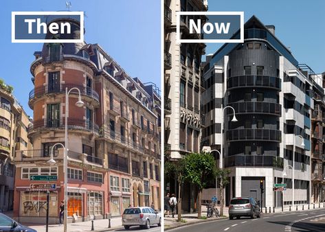 22 Times Buildings Were Renovated And Some Say They Now Look Worse Than They Were Before Historical Building Renovation, Old Cities, Creepy Movies, Never Judge, Building Renovation, Famous Buildings, Eye Of The Beholder, Scene Design, Building Facade