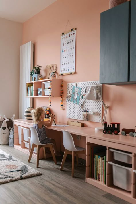 Trofast Ikea, Kids Room Desk, Ikea Kids Room, Kids Rooms Inspo, Cave Basement, Ikea Trofast, Bar Basement, Ikea Kids, Ikea Bedroom