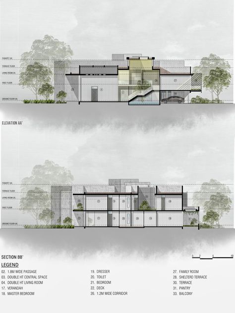 Render architectural plan, elevation, and section in photoshop Render Elevation Architecture, Architecture Plan Photoshop Render, Digital Architecture Sheets, Architecture Plan Drawing Presentation, Plans Architecture Presentation Drawings, Plan Section Elevation Presentation Sheet, Site Sections Architecture, Architectural Plan Render, Architectural Plans Render