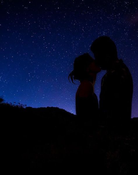 Only – PadjaMayan Kissing Under The Stars, These Broken Stars, Image Couple, Night Sky Painting, Sky Painting, Look At The Stars, The Night Sky, Love Photos, Under The Stars