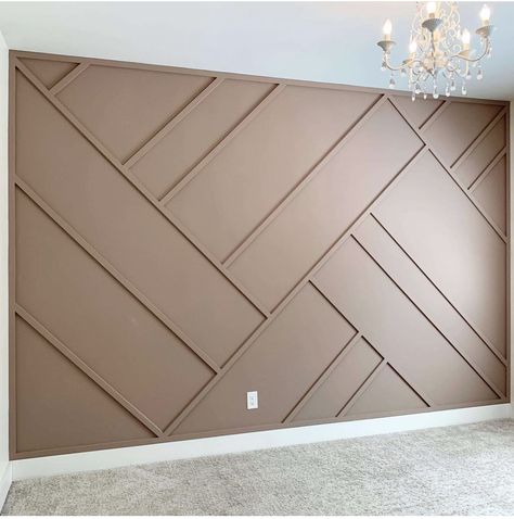 Trim Wall Design, Unique Wall Design, Trim Wall, Accent Wall Design, Accent Wall Designs, Wood Accent Wall, Accent Walls In Living Room, Bedroom Accent, Accent Wall Bedroom