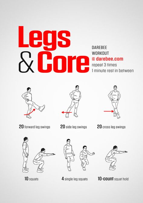 Legs & Core Workout Leg Workout No Equipment At Home, Darbee Legs Workout, Core Workout For Athletes, Leg Exercises Without Equipment, Legs No Equipment Workout, Legs Core Workout, Standing Leg Workout At Home, Standing Workouts At Home No Equipment, Standing Legs Workout