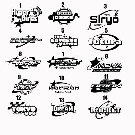 Y2k Logo Design, Tattoo Y2k, Numbers Tattoo, 2000 Style, Youth Logo, 10 Tattoo, Y2k Logo, Free Logos, Digital Logo