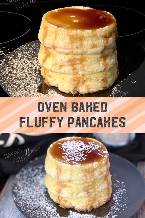 Making delicious Pancakes is one thing but achieving that level of fluffiness is almost impossible except when they are oven baked. How To Bake Pancake In The Oven, Pancakes In Oven Baking, Fluffy Oven Pancakes, Oven Baked Pancakes Recipe, Bake Pancakes In Oven, Pancake Oven Baked, Baked Pancakes Oven Easy, Oven Pancakes Easy, Baked Pancakes Oven