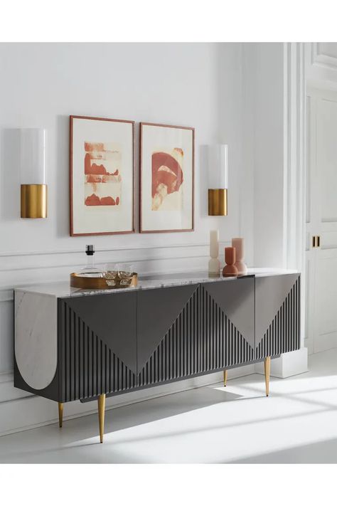 Console Tables In Living Room, Sideboard Gold, Modern Buffet, Traditional Dining, Traditional Dining Room, Over The Edge, Moving Furniture, Modern Console, Modern Sideboard