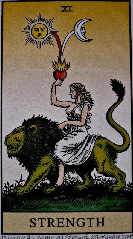 1000+ ideas about Tarot Card Tattoo on Pinterest | Voodoo tattoo ... Earth Queen, Strength Tarot, Esoteric Art, Tarot Cards Art, Tarot Art, Major Arcana, Leo Zodiac, A Lion, Oracle Cards