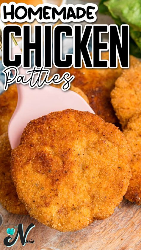 Looking for a kid-friendly meal prep idea? Try these delicious homemade chicken patties! Easy to make and perfect for a quick dinner or lunch, these patties are crispy on the outside and juicy on the inside. Make a batch ahead of time and freeze for convenient meals your whole family will love. Breaded Chicken Patty Recipes, Homemade Chicken Patty Sandwich, Chicken Patties Sandwich, Homemade Breaded Chicken Patties, Chicken Patty Sandwich Recipes, Diy Chicken Patties, Chicken Patties With Ground Chicken, Breaded Chicken Patties Recipes, Homemade Chicken Patty