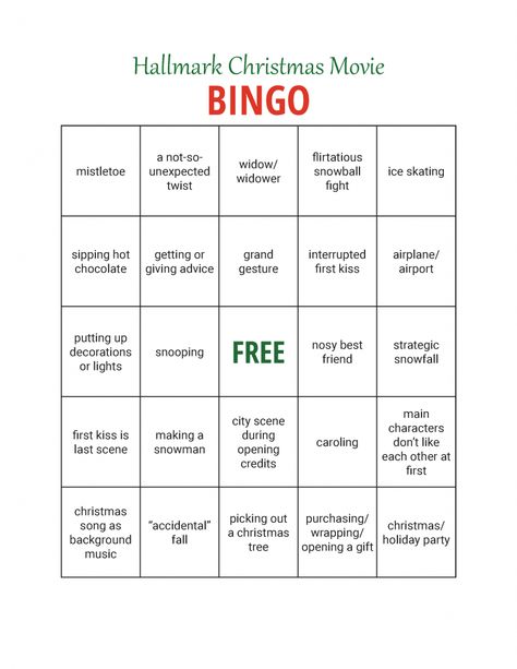 If you love Hallmark Christmas movies and like to have a little fun while you watch, grab your dauber (or a highlighter) and enjoy these Bingo cards! Hallmark Bingo Cards, Hallmark Movie Bingo Card, Hallmark Movie Bingo, Hallmark Bingo, Hallmark Christmas Movie Bingo, Christmas Movie Bingo, Movie Bingo, Christmas Bingo Cards, Bingo Sheets