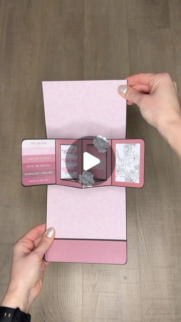 Twist Cards Ideas, Greeting Cards Pop Up, Inside Pop Up Card, Pop Crafts Ideas, Pop Up Scrapbook Tutorial, Scrapbook Cards Ideas Tutorials, Origami Pop Up, Cute Greeting Card Ideas, Pop Up Cards Ideas