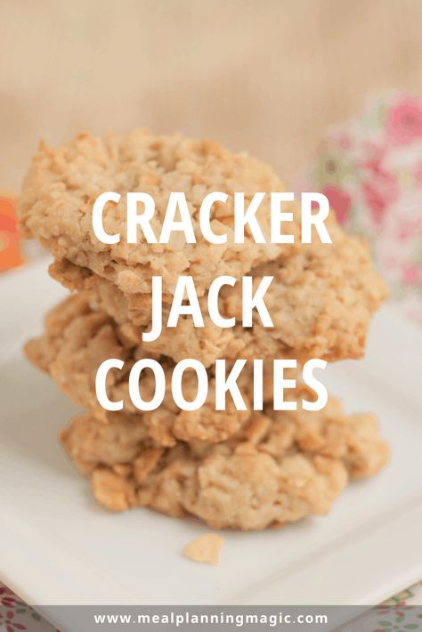 Crackerjack Cookies, Rice Krispie Cookies, Gluten Free Crackers, Cracker Jack, Crispy Cookies, Cracker Jacks, Rice Krispie, Rice Crispy, Easy Cookie Recipes