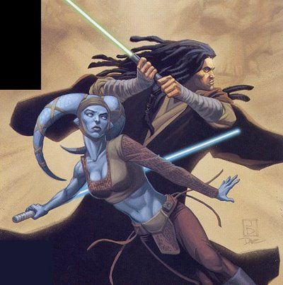 Aayla Secura and Quinlan Vos Quinlan Vos, Aayla Secura, Jedi Art, Twi Lek, Star Wars Books, Jedi Order, Star Wars Comics, Jedi Knight, Star Wars Wallpaper