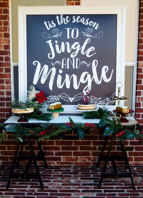 Jingle Mingle Christmas Party ideas from MichaelsMakers Love the Day School Backdrop, Christmas Party Backdrop, Adult Christmas Party, Work Christmas Party, Christmas Party Themes, Office Christmas Party, Christmas Sweater Party, Plaid Christmas Tree, Ugly Christmas Sweater Party