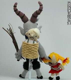 Crochet Krampus, Krampus Crochet, Fall Crochet Patterns, Create A Blog, Halloween Crochet Patterns, Crochet Fall, Halloween Crochet, Winter Solstice, Cute Toys