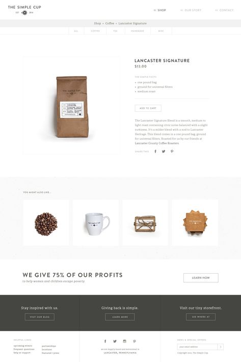 Simple Product Overview by Ash Schweitzer Product Overview Design, One Page Product Website, Product Section Website Design, Simple Ecommerce Web Design, Product Page Design Ecommerce, Ecommerce Web Design Product Page, Tea Website, Best Website Design, Dropshipping Business